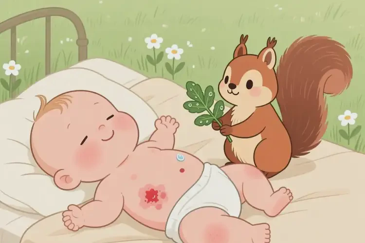 嬰幼兒肚子出現(xiàn)濕疹能徹底自愈嗎(圖3)