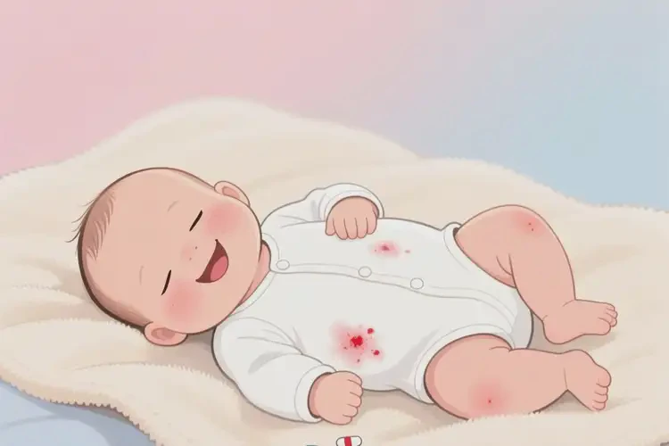 嬰兒肚子上容易起濕疹不管它會(huì)自己痊愈嗎(圖3)