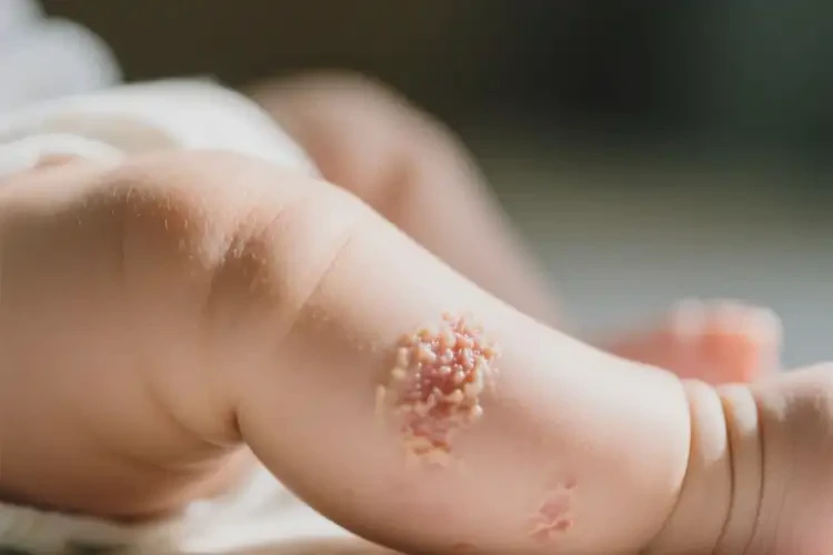 婴儿大腿偶尔起湿疹不管它会自己痊愈吗(图2)