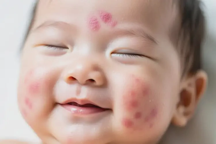 嬰兒面部出濕疹能靠自己自愈嗎(圖3)
