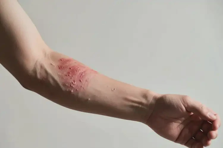 男性手臂上出現(xiàn)濕疹不管它會(huì)自己好嗎(圖3)