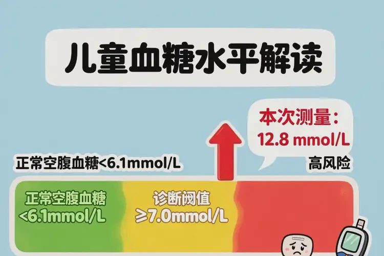 小孩空腹血糖12點8是怎么回事(圖1)