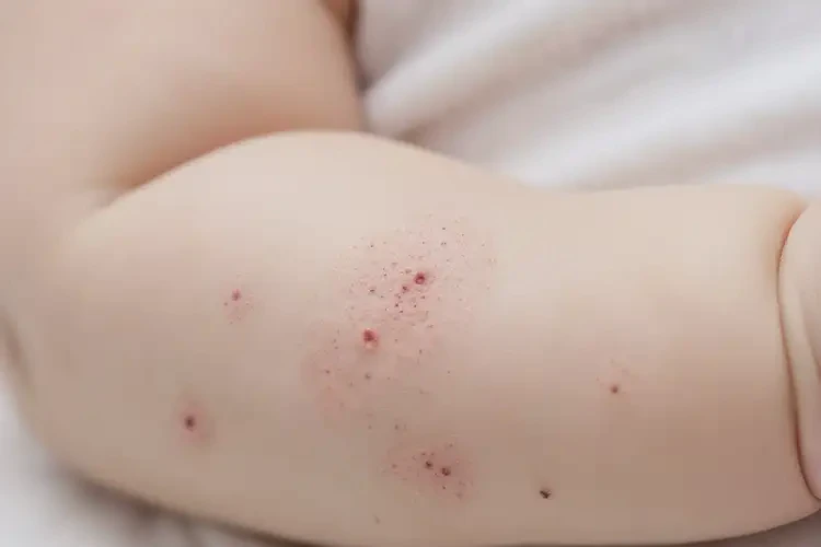 嬰兒手臂上容易起濕疹不管它會(huì)自己自愈嗎(圖4)