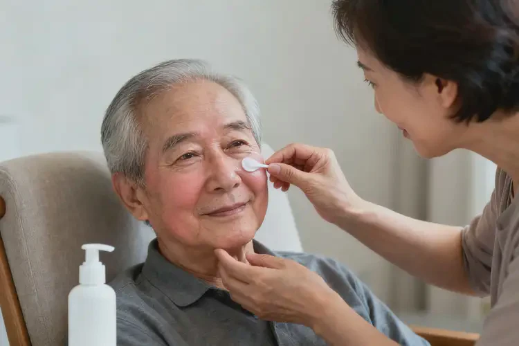 高齡老人面部容易長濕疹不管它會自己好嗎(圖3)