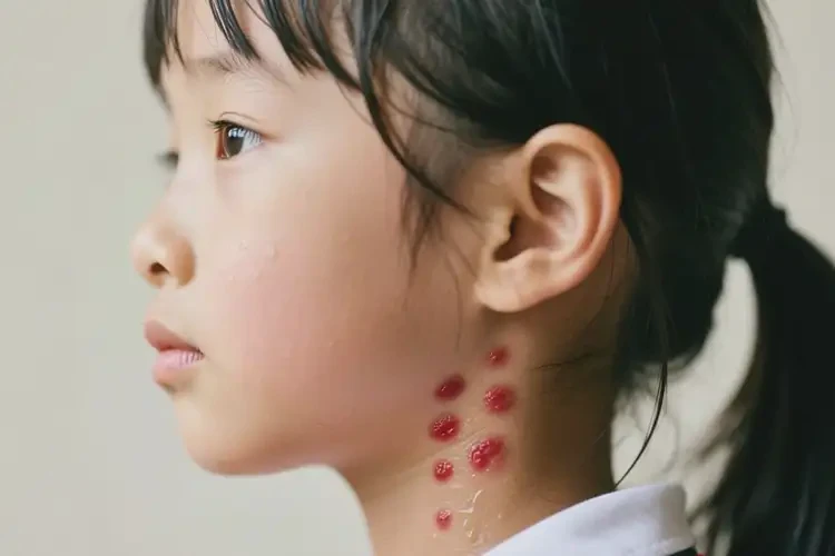 小學(xué)生脖子上起濕疹不管它會(huì)自己好嗎(圖2)