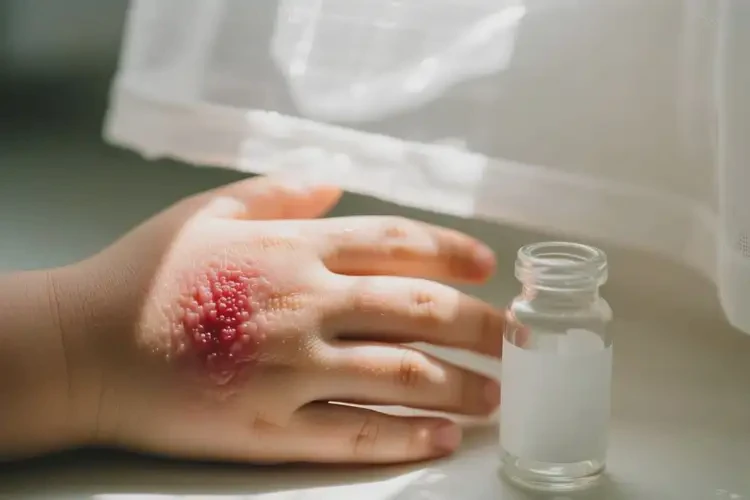 孩子手上有濕疹能徹底自愈嗎(圖1)