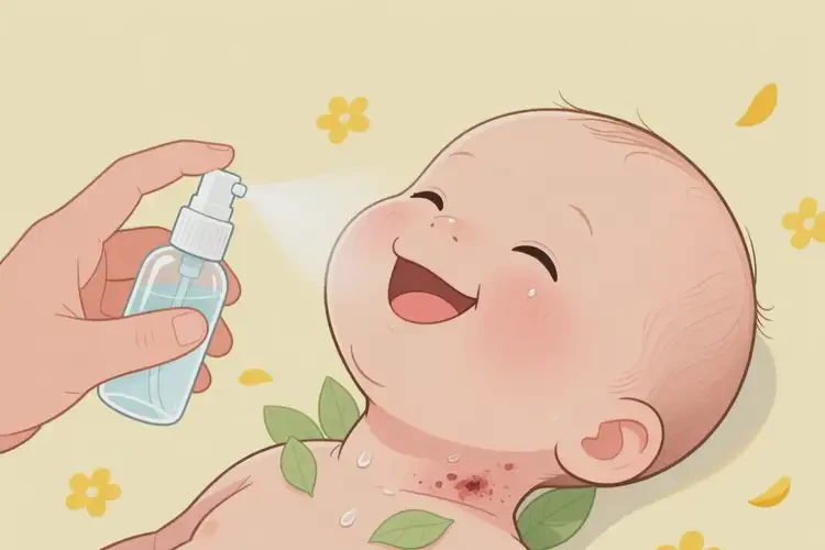 新生兒脖子容易起濕疹不管它會(huì)自己好嗎(圖1)