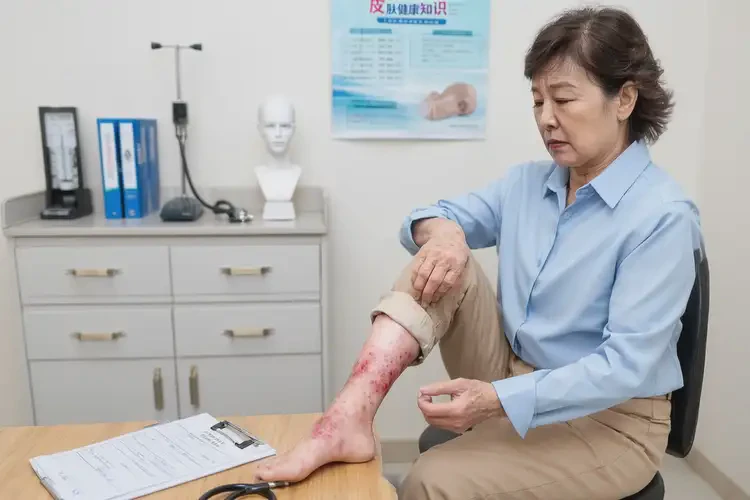 女人小腿上出濕疹不管它會(huì)自己好嗎(圖3)