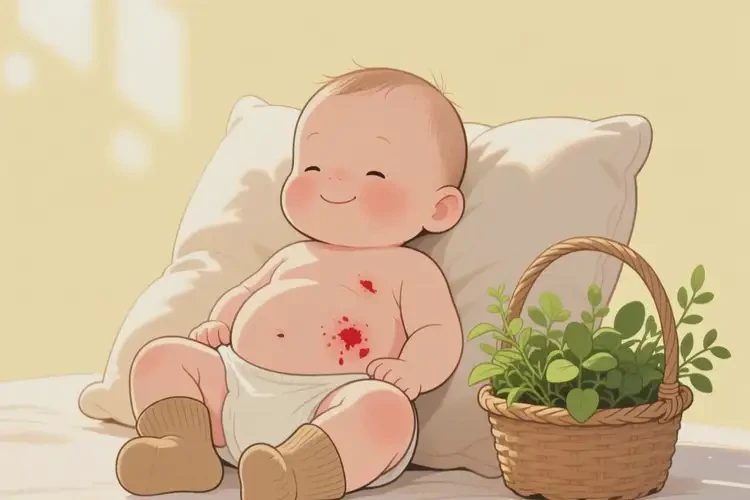 嬰兒肚子出濕疹可以徹底自愈嗎(圖1)