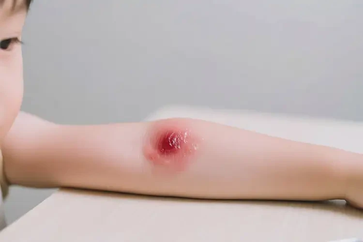 孩子手臂上出現(xiàn)濕疹不管它會自己好嗎(圖3)