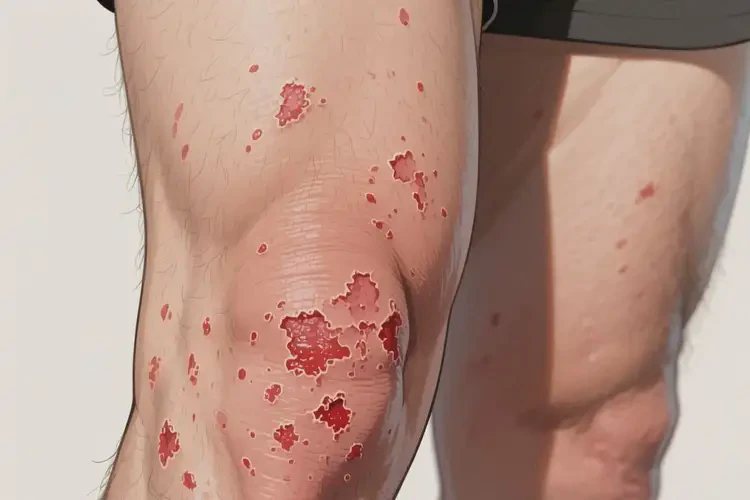 男性大腿容易長濕疹不管它會(huì)自己自愈嗎(圖4)