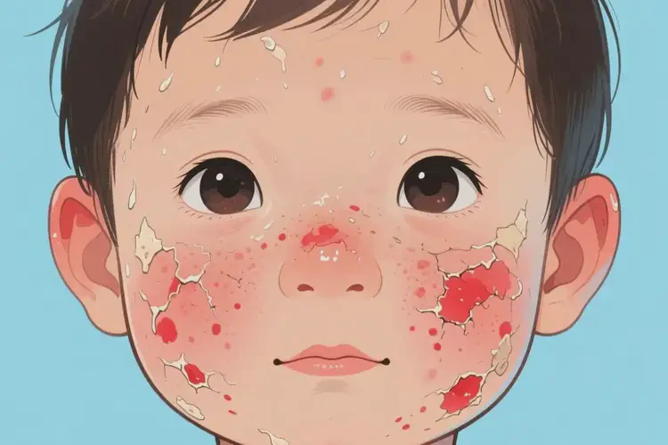 少儿面部长湿疹能靠自己自愈吗(图3)