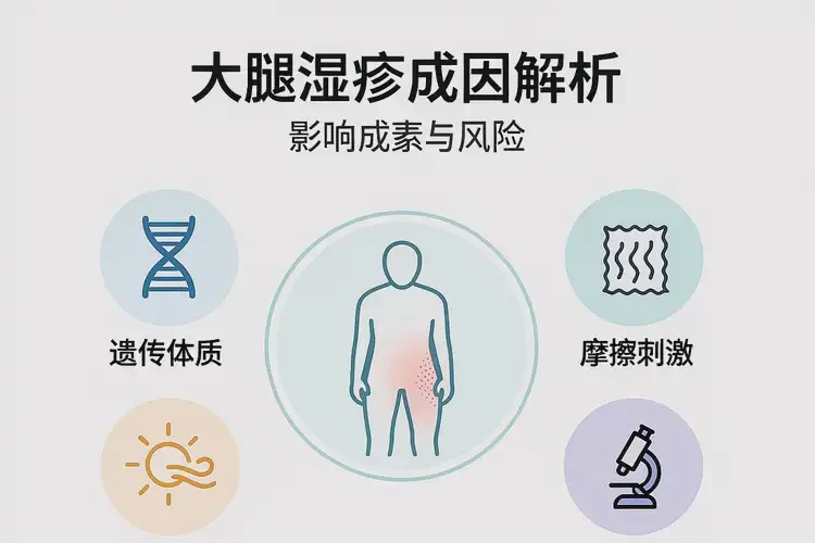 青年人大腿上經常起濕疹不管它會自己自愈嗎(圖1)