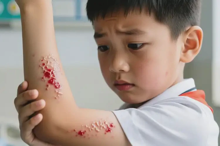 小學(xué)生手臂有濕疹不管它會自己痊愈嗎(圖3)