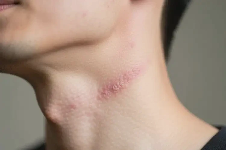 男人脖子上容易起濕疹可不可以徹底自愈(圖1)