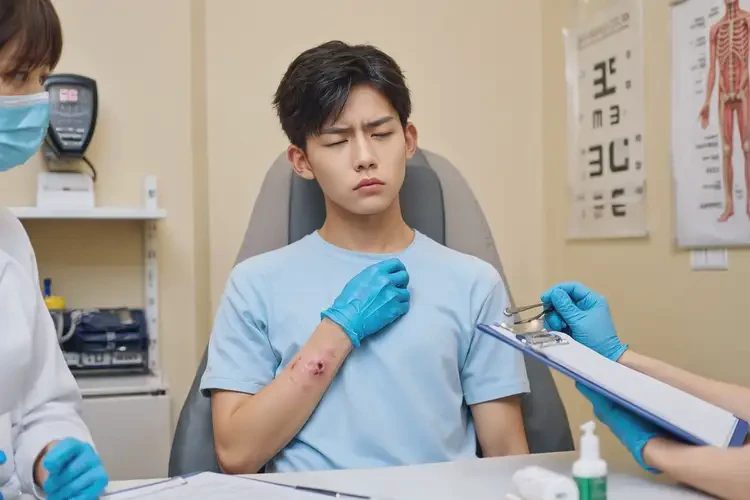 男生脖子偶爾長濕疹能靠自己自愈嗎(圖1)