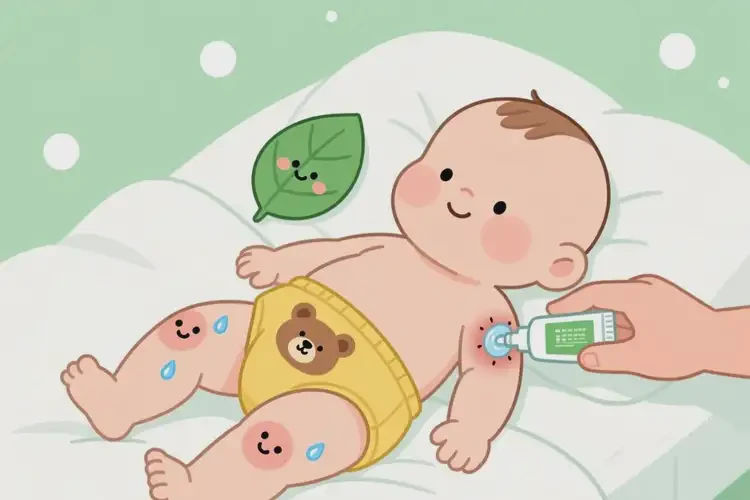 嬰幼兒大腿上經(jīng)常起濕疹不管它會自己痊愈嗎(圖1)