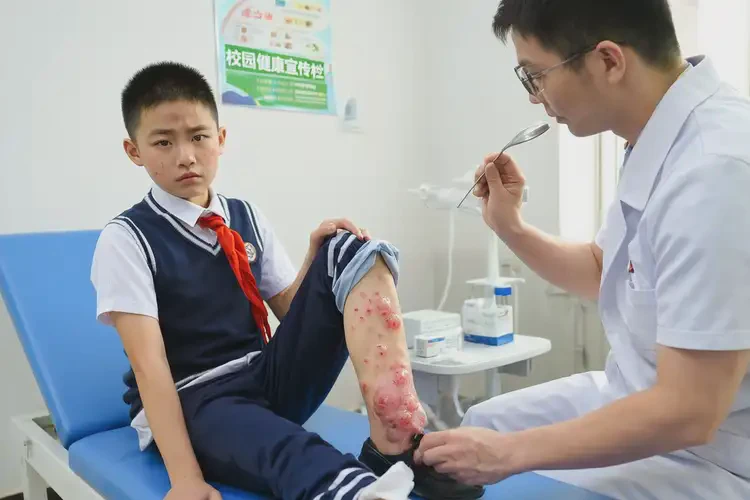 中学生小腿起湿疹不管它会自己好吗(图4)