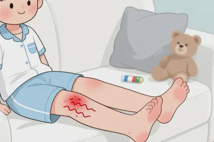 小學(xué)生大腿起濕疹不管它會(huì)自己好嗎(圖1)