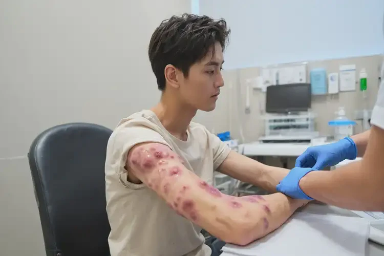 青年人手臂出現(xiàn)濕疹可以徹底自愈嗎(圖4)