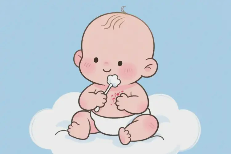 婴幼儿脸上容易长湿疹不管它会自己好吗(图3)