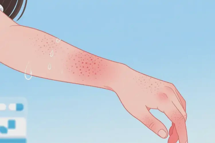 女人手臂上容易起濕疹不管它會(huì)自己痊愈嗎(圖2)