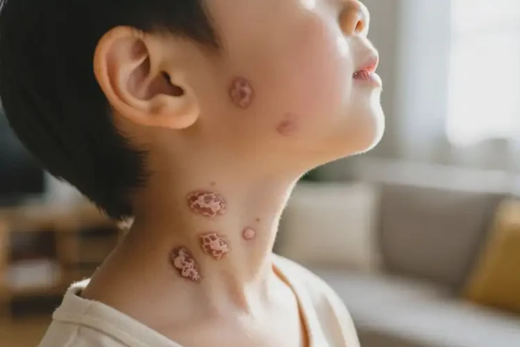 小孩脖子經(jīng)常起濕疹能夠徹底治愈嗎(圖2)