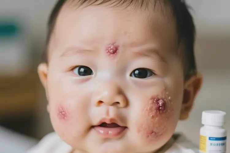 婴儿脸上经常长湿疹不管它会自己自愈吗(图4)