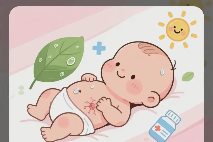 新生兒肚子上出現(xiàn)濕疹不管它會自己痊愈嗎(圖2)