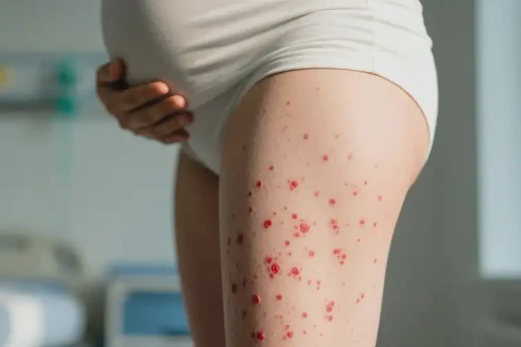 产妇小腿上经常起湿疹不管它会自己自愈吗(图4)