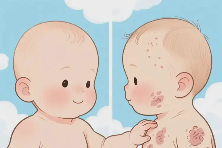 小兒面部起濕疹不管它會自己痊愈嗎(圖3)