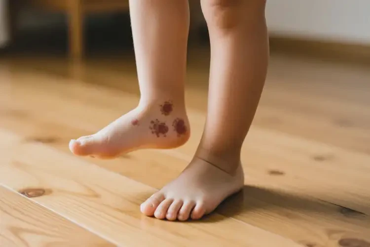 小孩腳上容易長(zhǎng)濕疹不管它會(huì)自己好嗎(圖1)