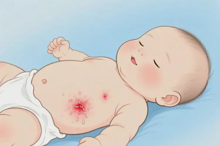 宝宝肚子偶尔起湿疹不管它会自己自愈吗(图3)