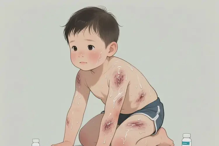小孩全身出濕疹能夠徹底治愈嗎(圖1)