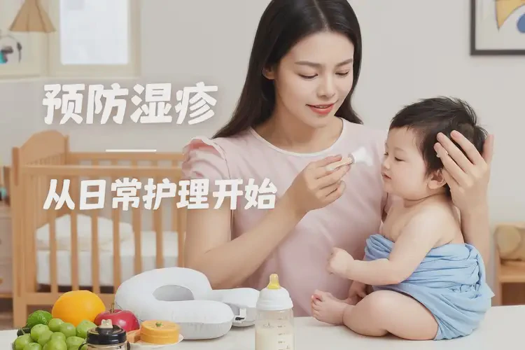 兒童面部有濕疹不管它會(huì)自己自愈嗎(圖1)