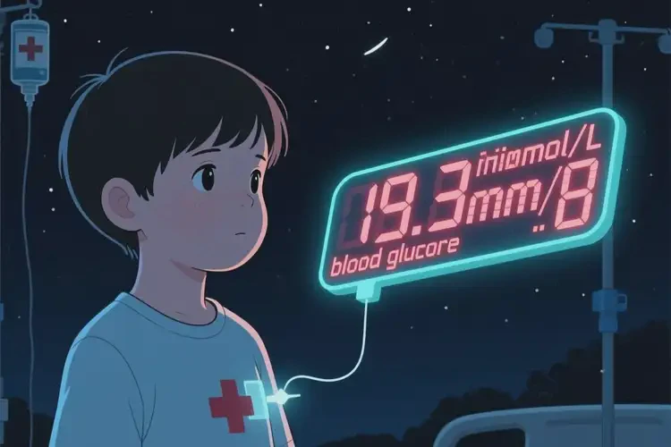 小孩晚上血糖19點(diǎn)3是糖尿病嗎(圖1)
