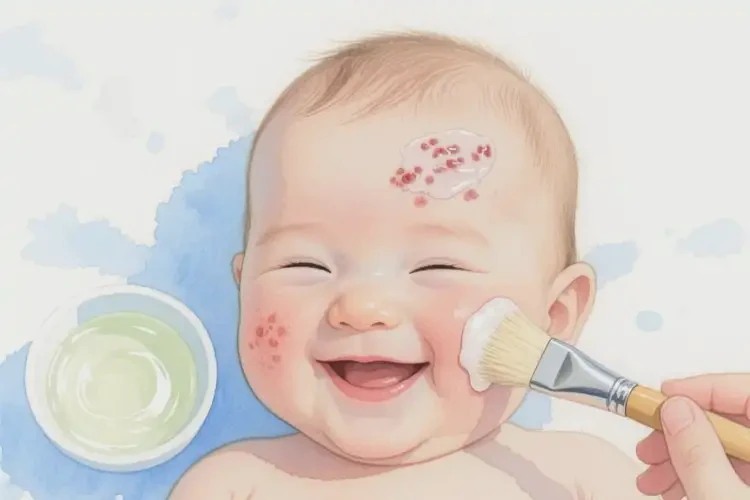 婴幼儿脸上容易长湿疹不管它会自己好吗(图1)