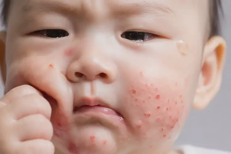 嬰兒面部出現(xiàn)濕疹可以徹底自愈嗎(圖4)
