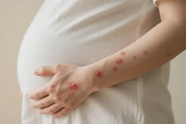 產(chǎn)婦手臂偶爾起濕疹不管它會自己好嗎(圖4)