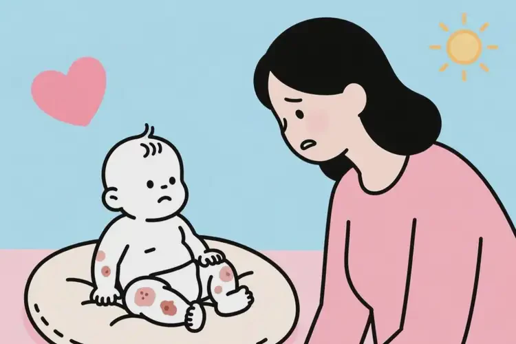 嬰幼兒屁股出濕疹能夠徹底治愈嗎(圖2)