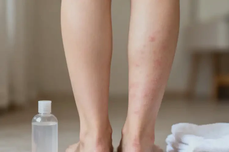 女人小腿容易起湿疹不管它会自己痊愈吗(图1)