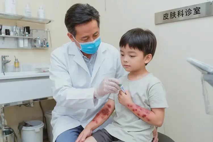 少兒手臂上有濕疹可以徹底自愈嗎(圖3)