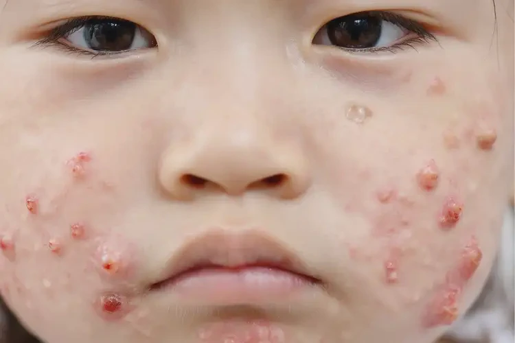 兒童面部有濕疹不管它會(huì)自己自愈嗎(圖4)