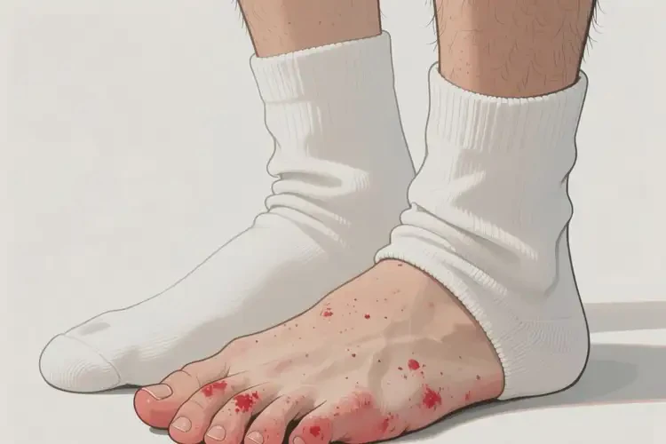 男生腳上有濕疹不管它會(huì)自己痊愈嗎(圖4)