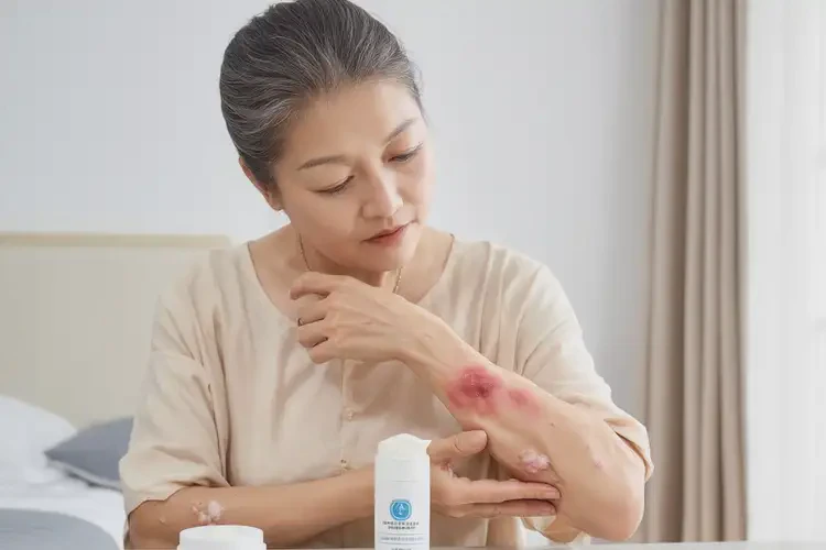 女性脸上有湿疹不管它会自己好吗(图2)