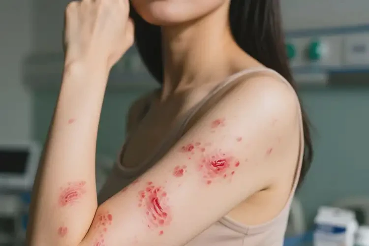 女人手臂有濕疹能夠徹底治愈嗎(圖4)