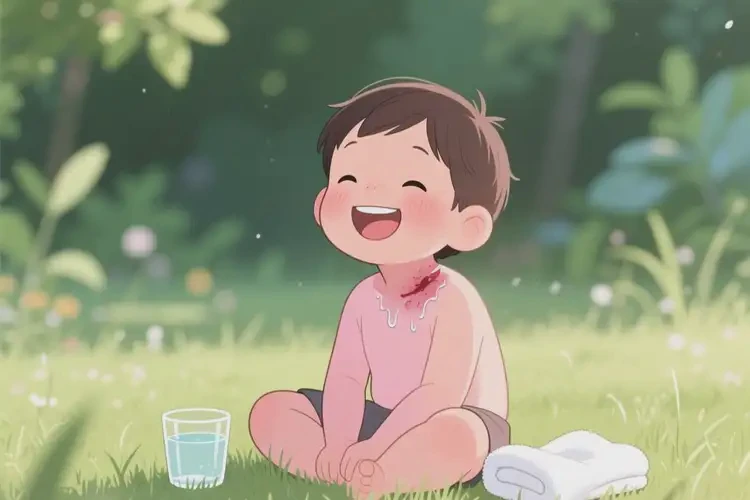 孩子脖子偶尔起湿疹不管它会自己自愈吗(图2)