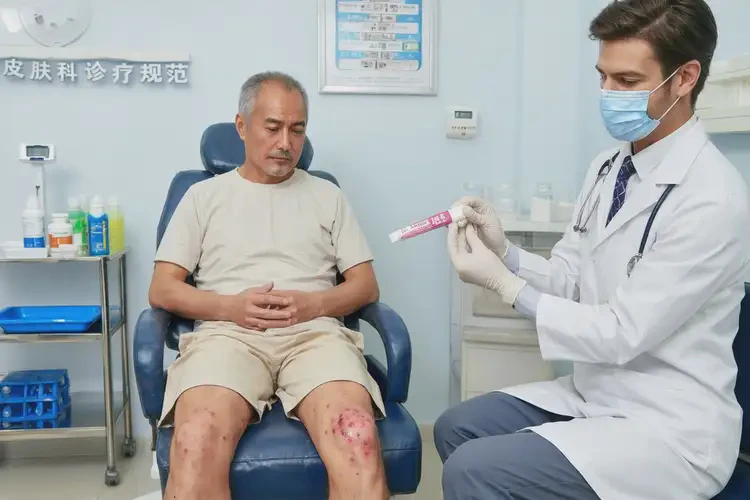 男人大腿上出濕疹能夠徹底治愈嗎(圖3)