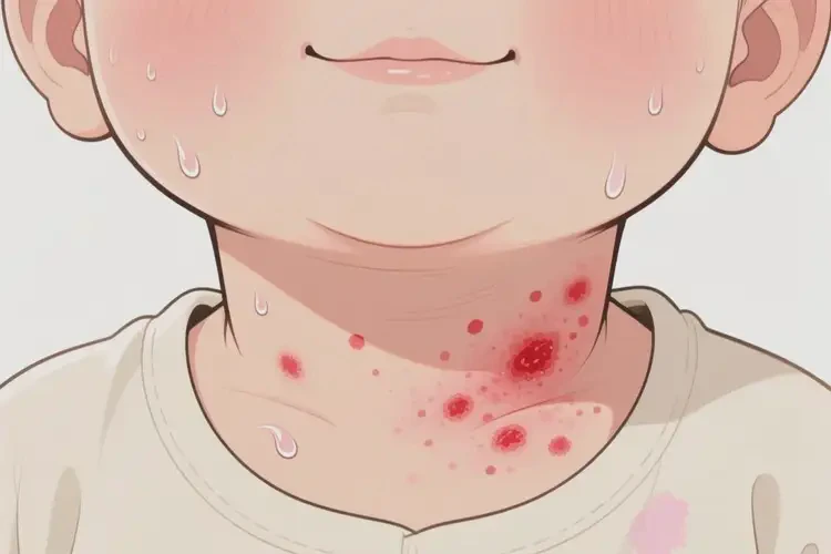 寶寶脖子上起濕疹能靠自己自愈嗎(圖3)