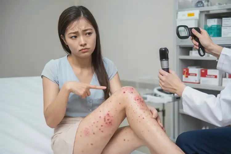 女人小腿上出濕疹能夠徹底治愈嗎(圖4)